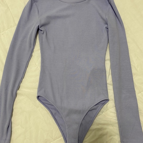 Zara blue rubbed bodysuit. - Picture 2 of 4